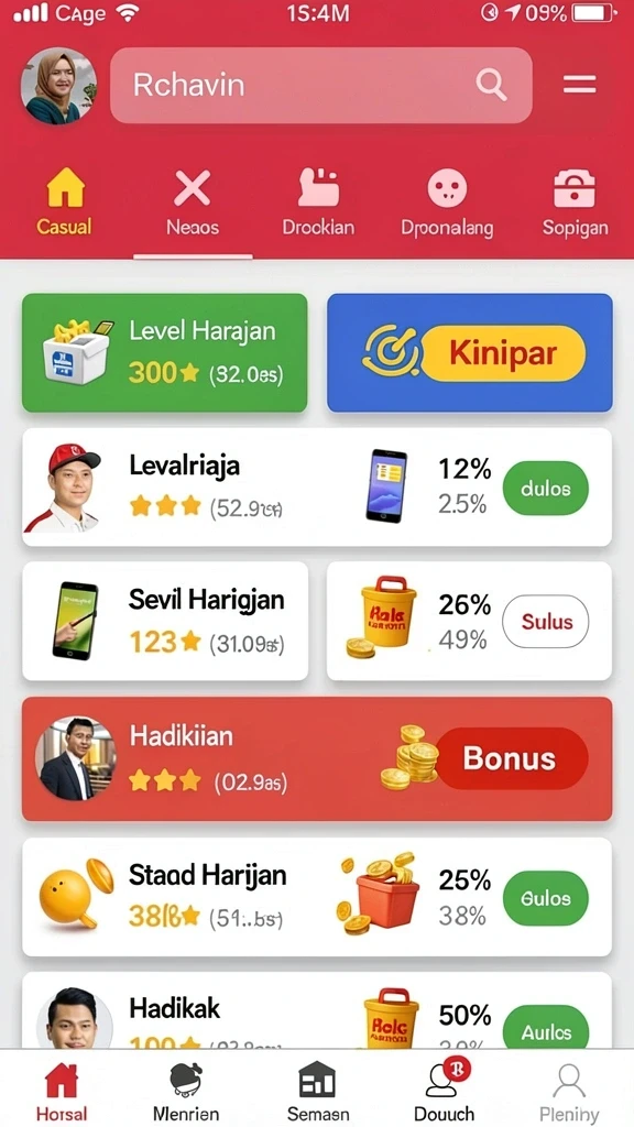Menampilkan gameplay yang seru dan menantang.