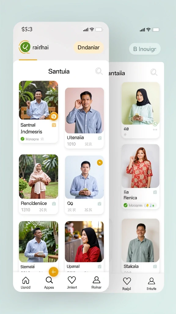 Screenshot karakter unik dengan kemampuan berbeda.
