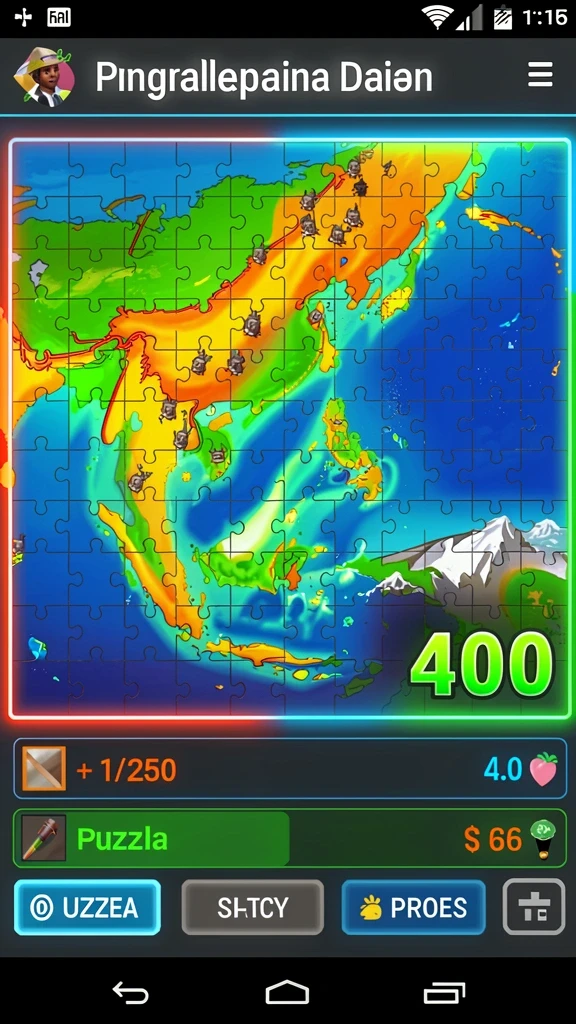 Tampilan game yang memukau dengan desain grafis modern.