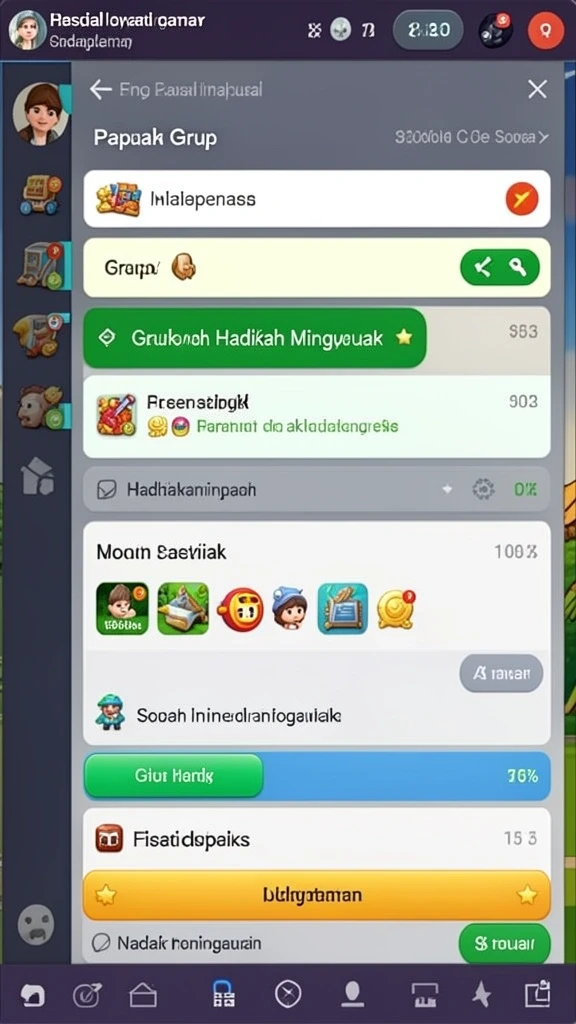 Berbagai karakter dengan kemampuan unik.