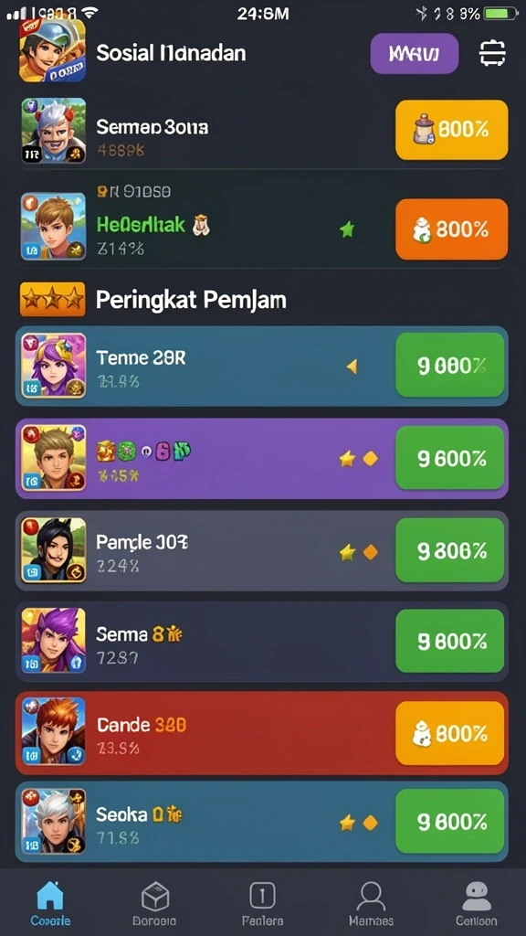 Tampilan antarmuka yang sederhana dan menarik.