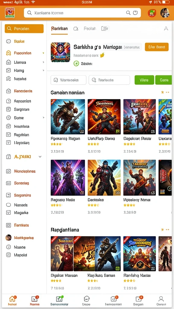 Visual impact dari lingkungan permainan yang menakjubkan.