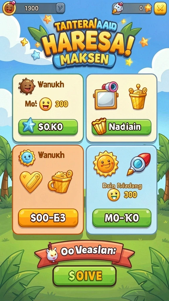 Berbagai karakter menarik yang dapat dipilih untuk bermain.
