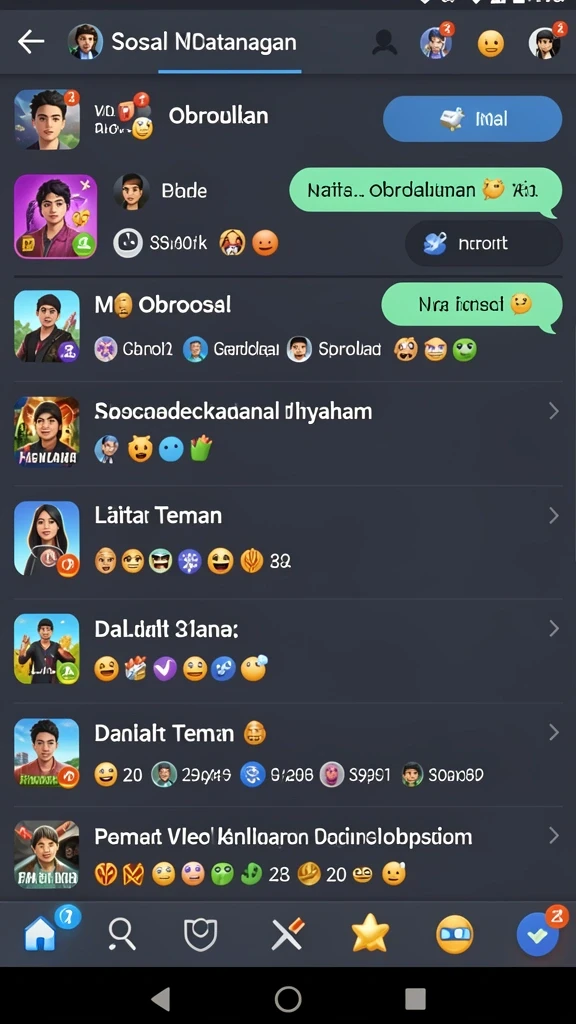 Screenshot menunjukkan kegembiraan pemain saat berkompetisi dalam permainan.