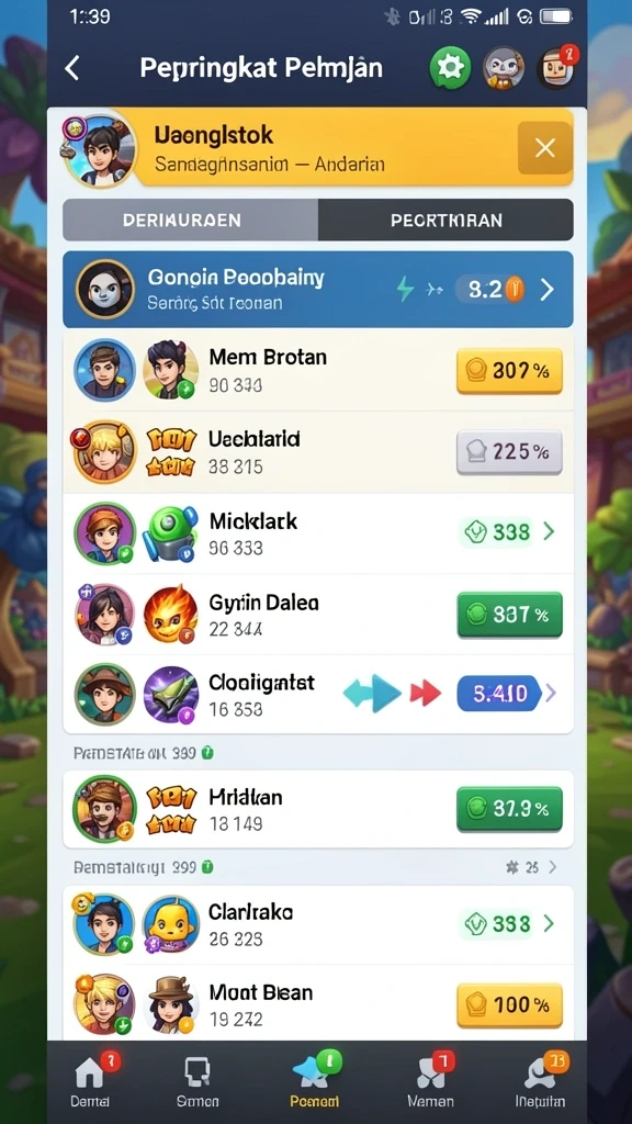 Gambar memperlihatkan sistem reward dengan berbagai item menarik.