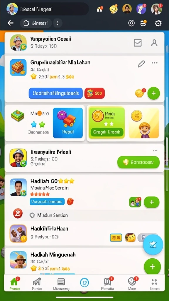 Karakter-karakter unik yang menambah keseruan permainan.