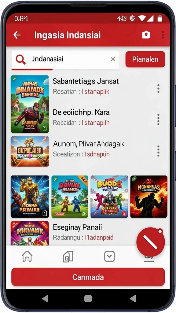 Tampilan karakter utama dalam aksi.