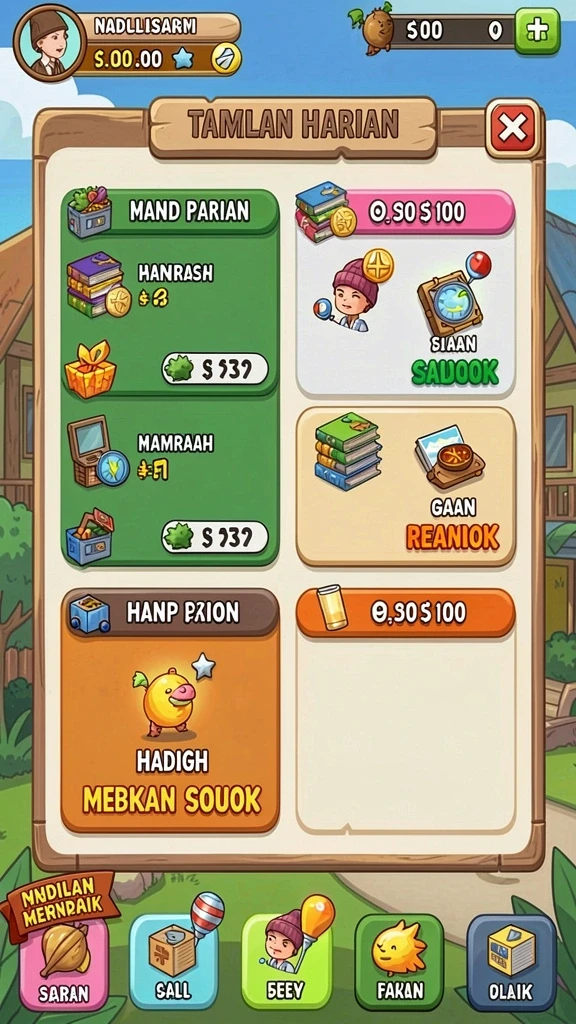 Screenshot menunjukkan tampilan slot yang menarik dan interaktif.