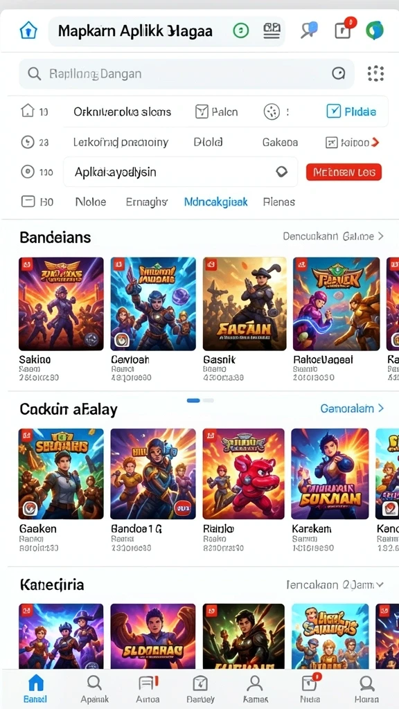 Melihat berbagai karakter unik yang bisa dimainkan.