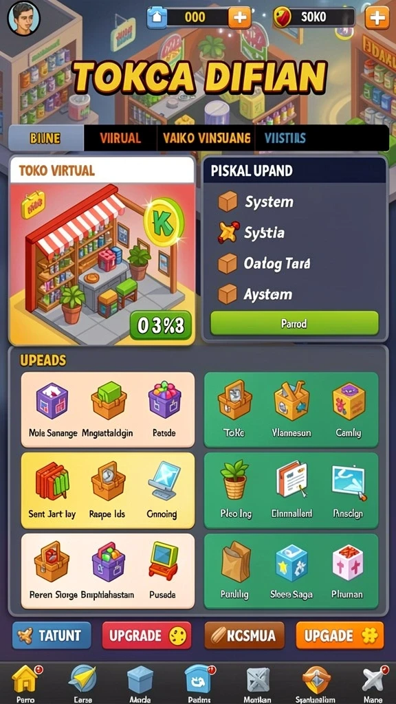 Tampilan awal permainan QQSTAR yang menyambut pemain dengan grafik menarik.