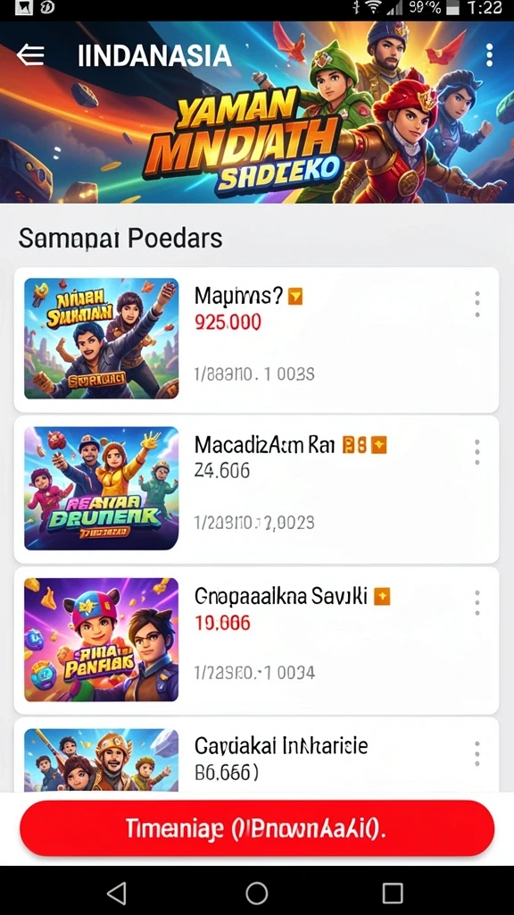 Sistem level yang menantang dan menarik.