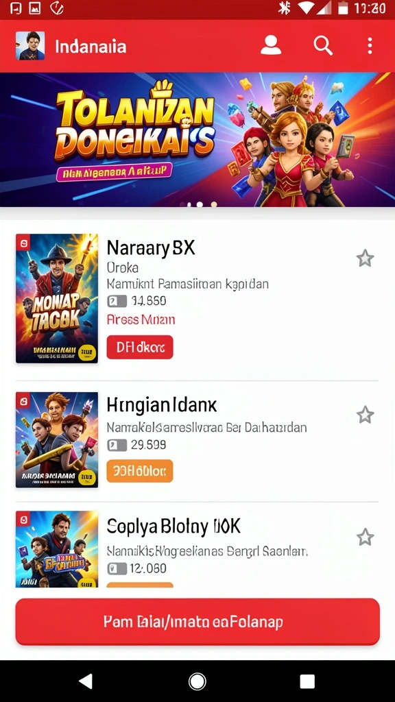 Tampilan antarmuka yang intuitif dan ramah pengguna.