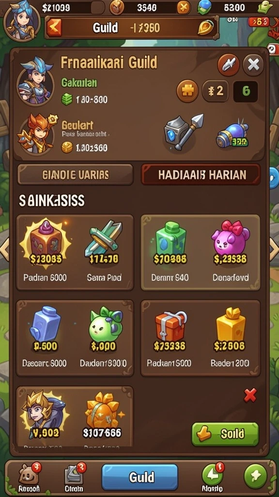 Karakter dengan kostum samurai yang megah.