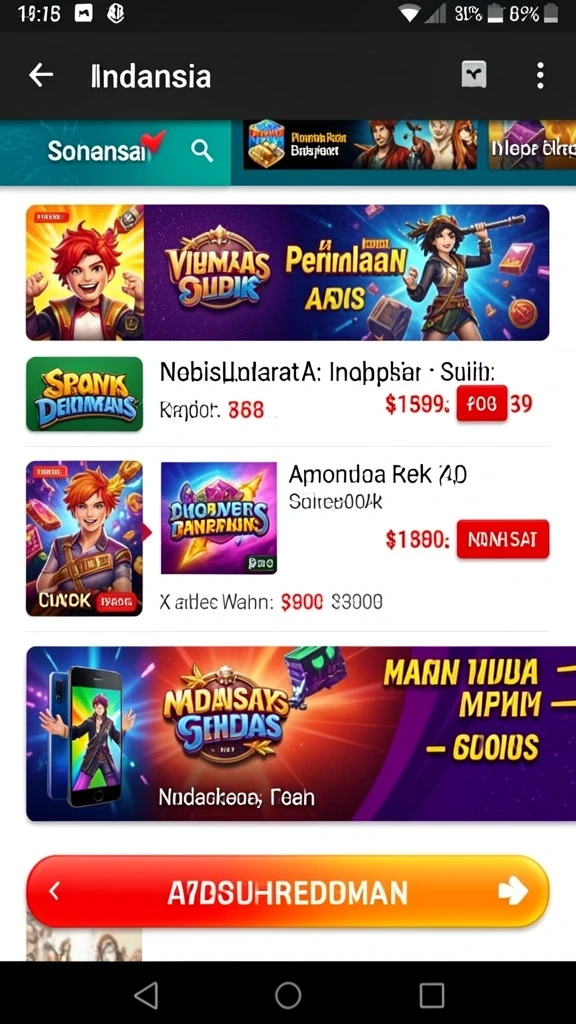 Tampilan antarmuka yang modern dan menarik.
