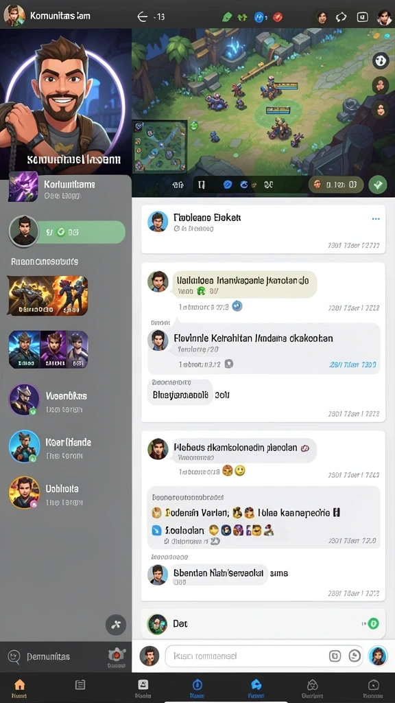 Tampilan awal yang menarik dan penuh warna.