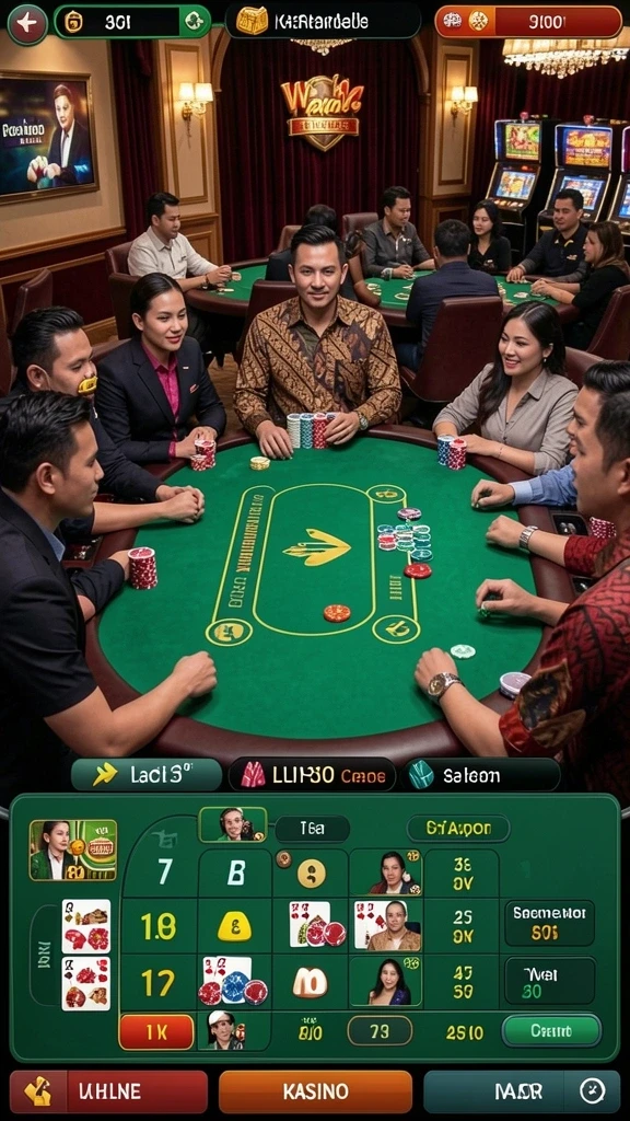 Tangkapan layar menampilkan fitur interaksi dengan pemain lain.