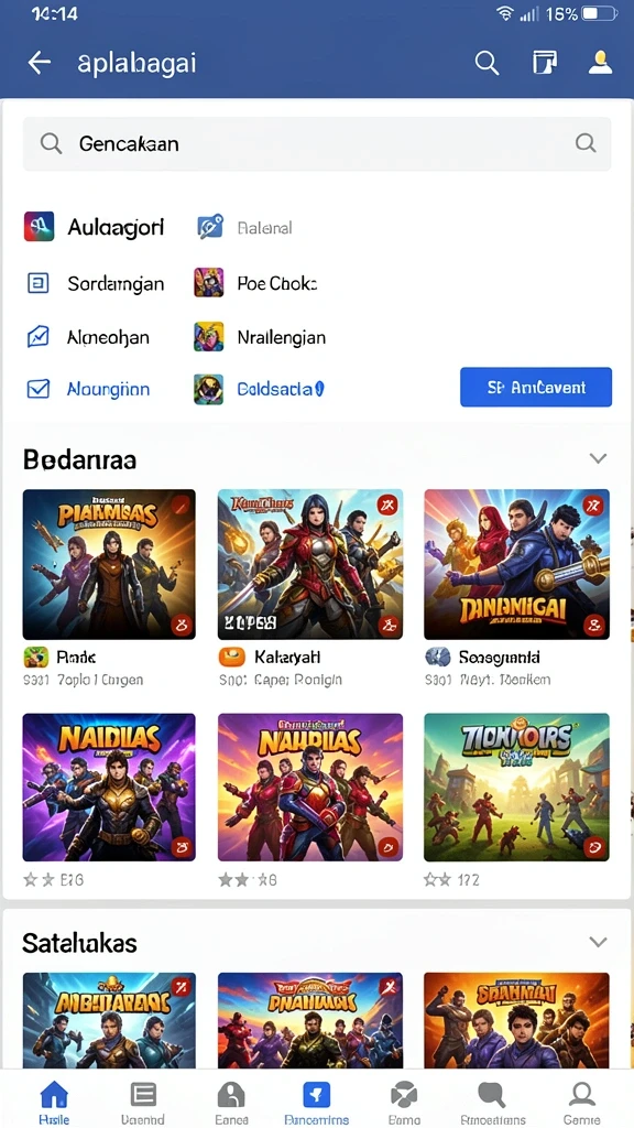Sistem pertarungan yang seru dan dinamis.