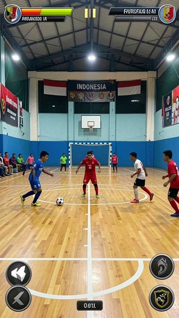 Tampilan grafis yang menarik dan penuh warna.