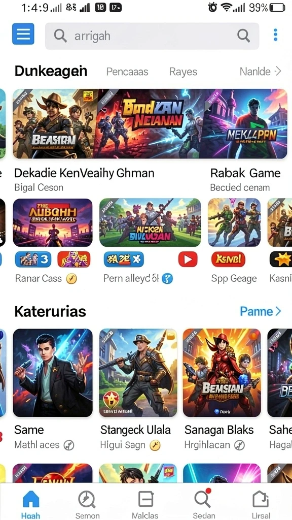 Tampilan antarmuka pengguna yang intuitif dan mudah dipahami.