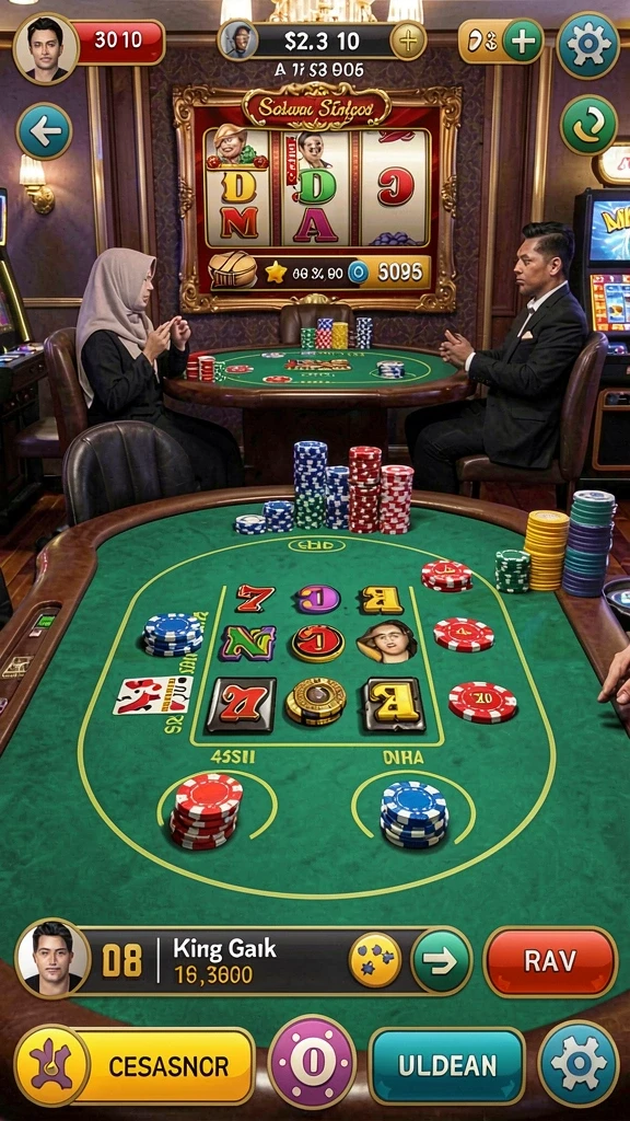 Pengaturan karakter dengan berbagai pilihan unik.