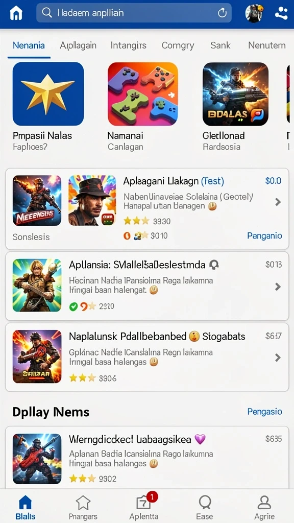 Menu level yang mudah dinavigasi.