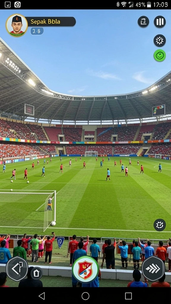 Screenshot menampilkan grafis yang memukau dalam permainan.